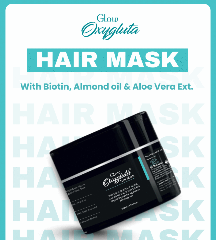 Glow Oxygluta hair mask - Hair reduce hair mask - Best hair fall hair mask