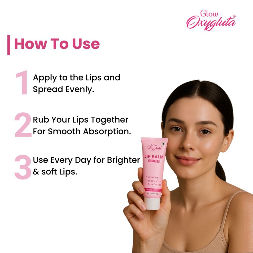 Glow Oxygluta Lip Balm With SPF - Best Lip Balm for lip hydration
