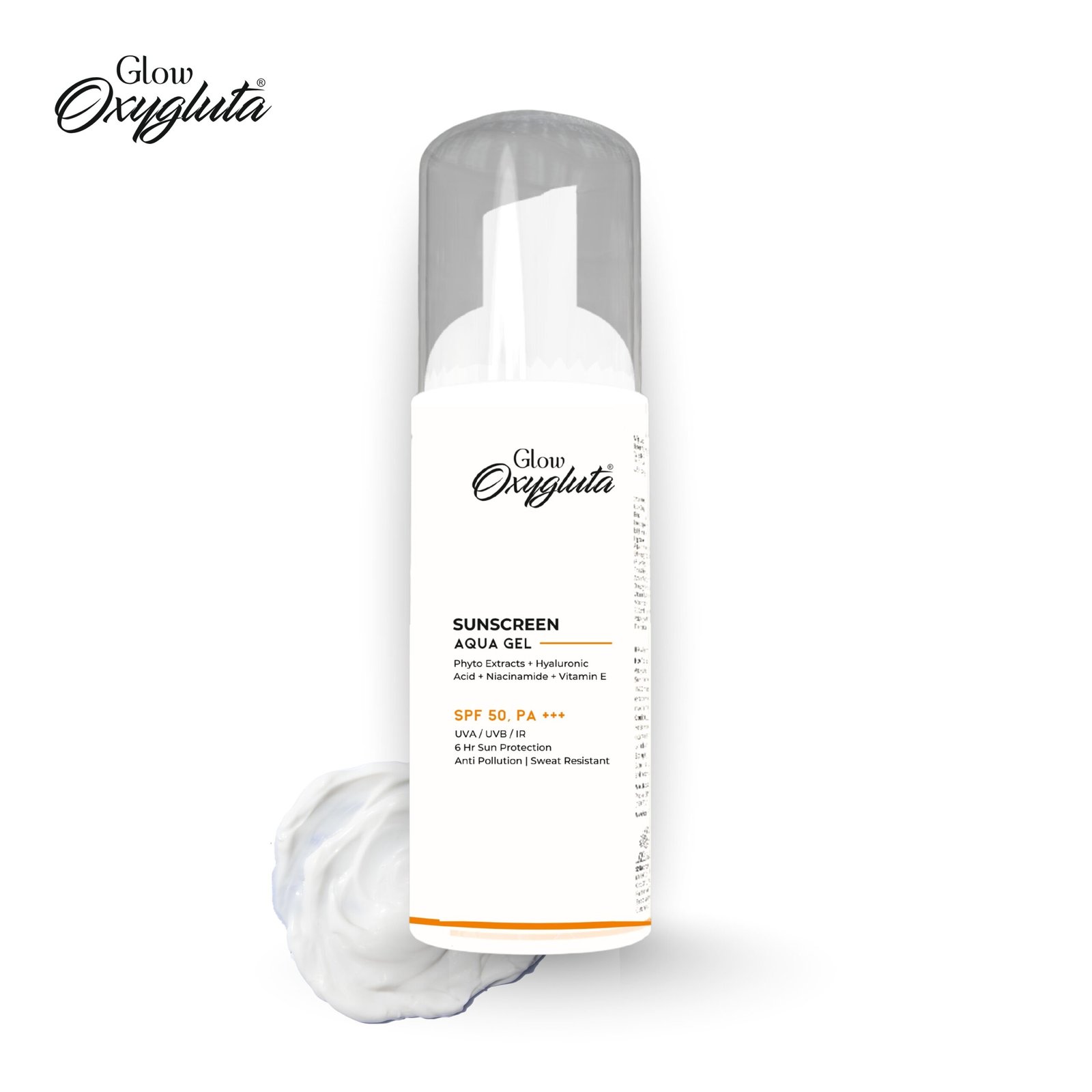 Glow Oxygluta Aqua Sunscreen Gel with SPF 50 +++ Best light weight sunscreen for skin
