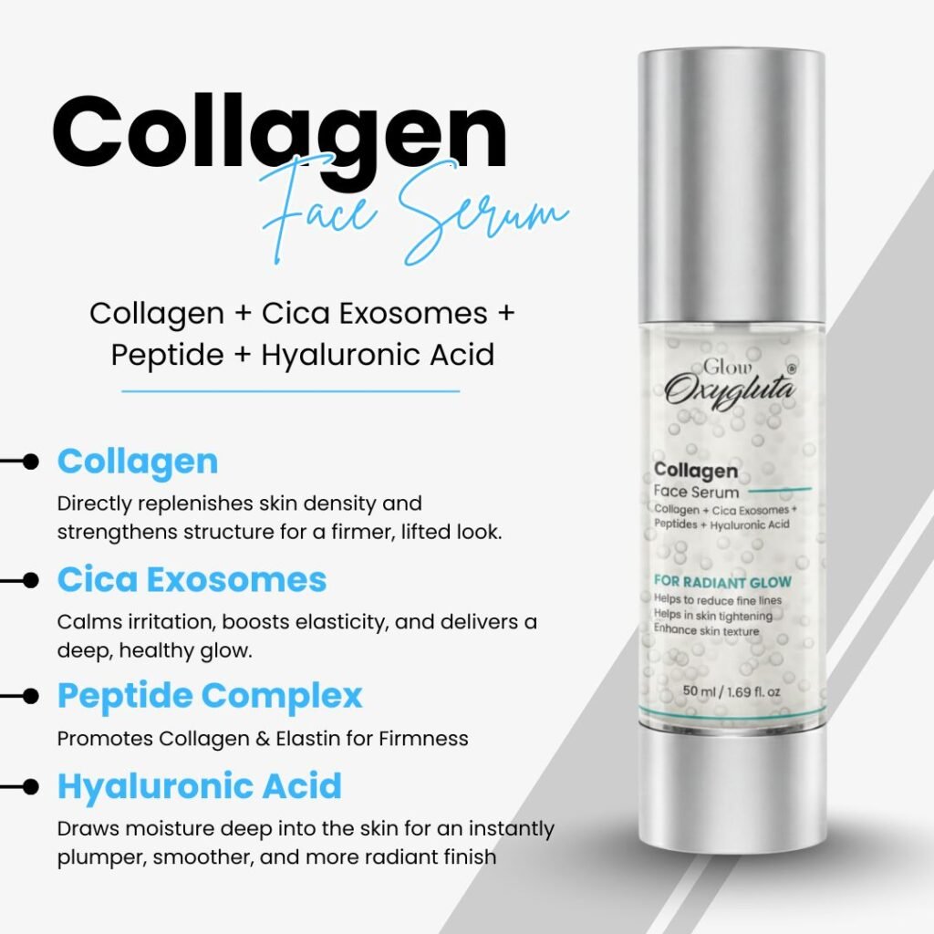 Glow Oxygluta Collagen Peptide Face Face Serum