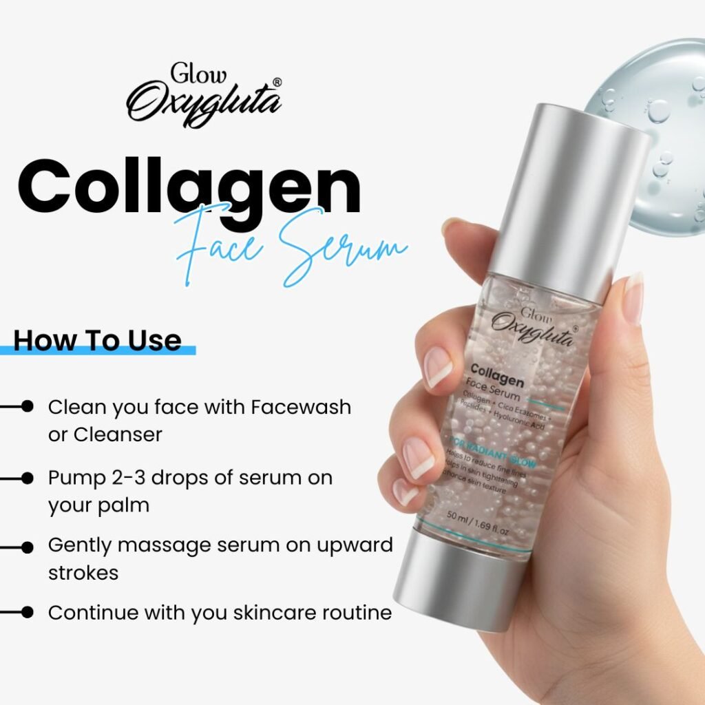 Glow Oxygluta Collagen Peptide Face Face Serum
