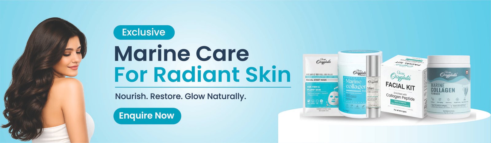Glow Oxygluta Complete Collagen Range - Best Collagen Products for your skincare