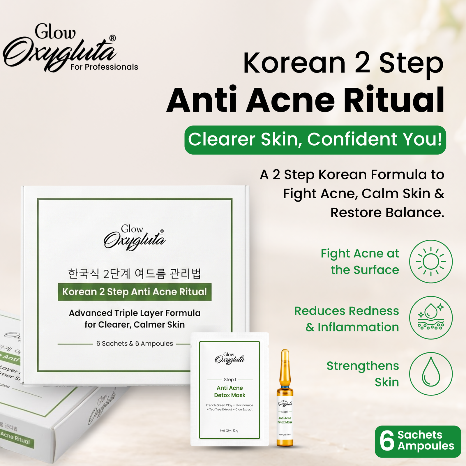 Glow oxygluta facial kit